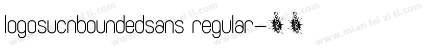 logosucnboundedsans regular字体转换